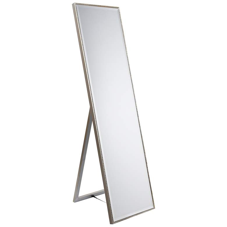 Image 2 Traverse Moderno Pewter 18" x 64" Rectangular Floor Mirror