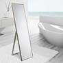 1_Traverse Moderno Pewter 18" x 64" Rectangular Floor Mirror