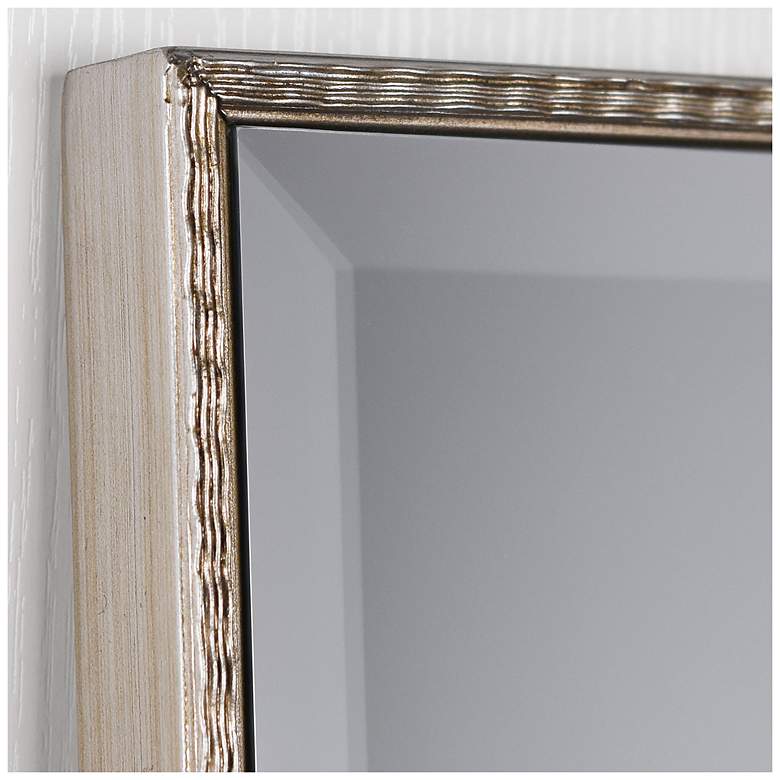 Image 4 Traverse Moderno Pewter 18" x 64" Rectangular Floor Mirror more views