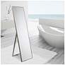 7_Traverse Moderno Pewter 18" x 64" Rectangular Floor Mirror more views