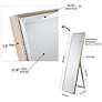 Traverse Moderno Pewter 18" x 64" Rectangular Floor Mirror