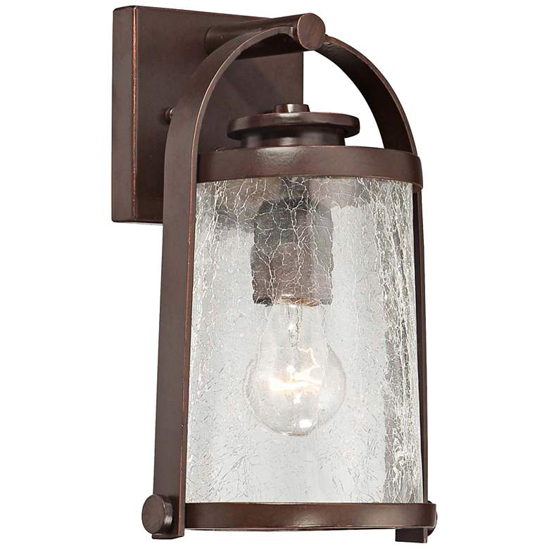 Image 1 Travessa Bronze 11" High Small Outdoor Wall Light