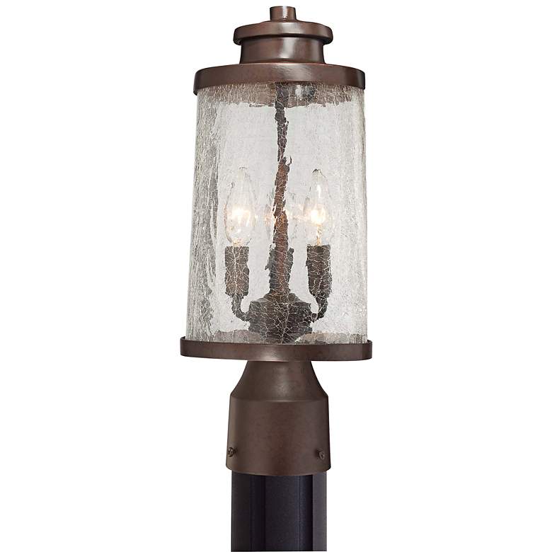 Image 1 Travessa Bronze 16 1/4 inch High Outdoor Post Light