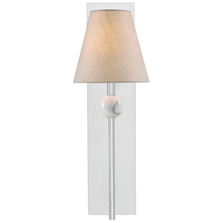 Image 3 Travis 1-Light Wall Sconce in Polished Chrome more views