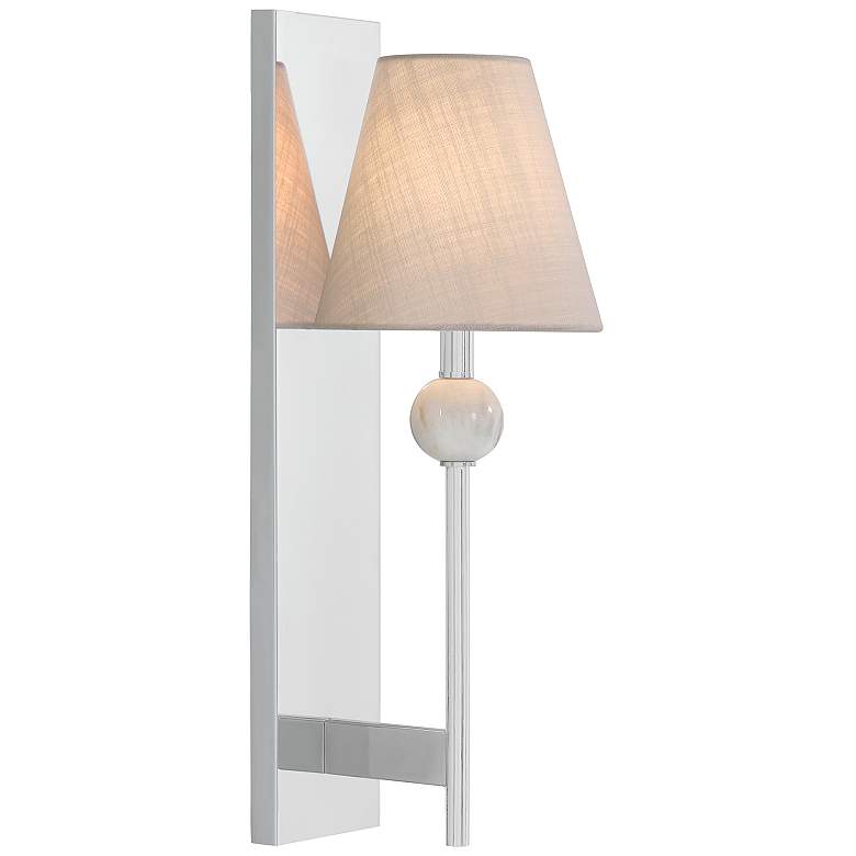 Image 4 Travis 1-Light Wall Sconce in Polished Chrome more views