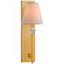 Thumbnail1 of Travis 1-Light Wall Sconce in Warm Brass