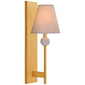 Image5 of Travis 1-Light Wall Sconce in Warm Brass more views