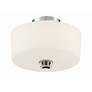 2_Travis 12 1/2" Wide Polished Nickel Drum Ceiling Light more views