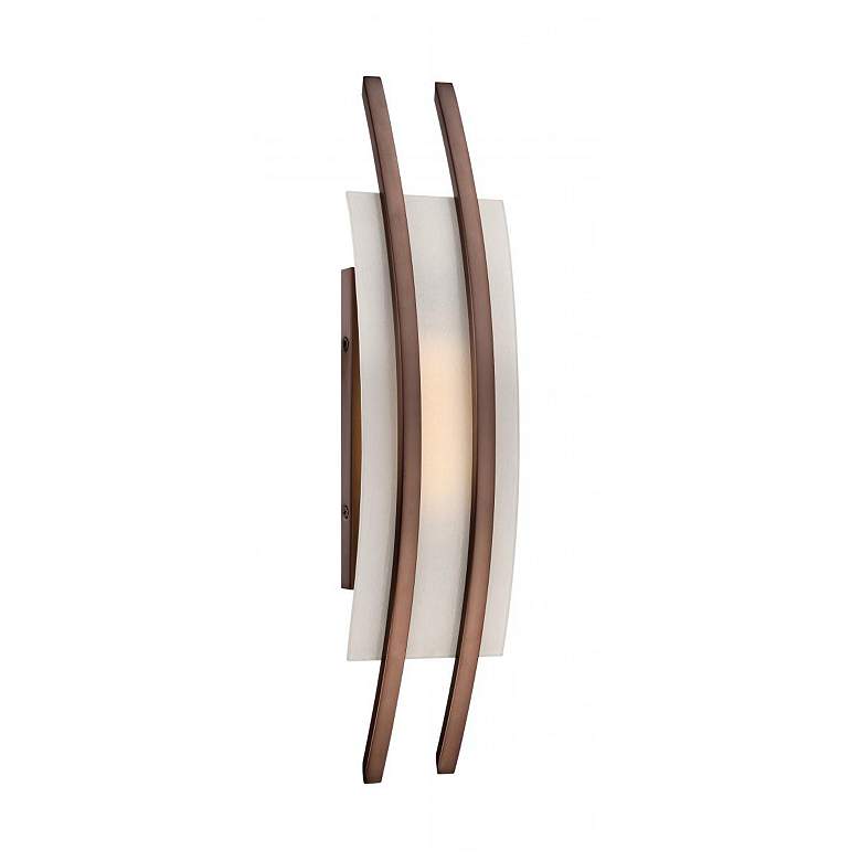 Image 1 Trax; 1 Module Wall Sconce with Frosted Glass