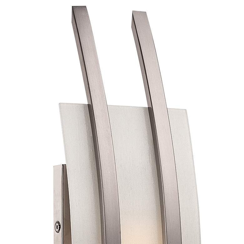 Image 3 Trax 20" High Brushed Nickel LED Wall Sconce more views