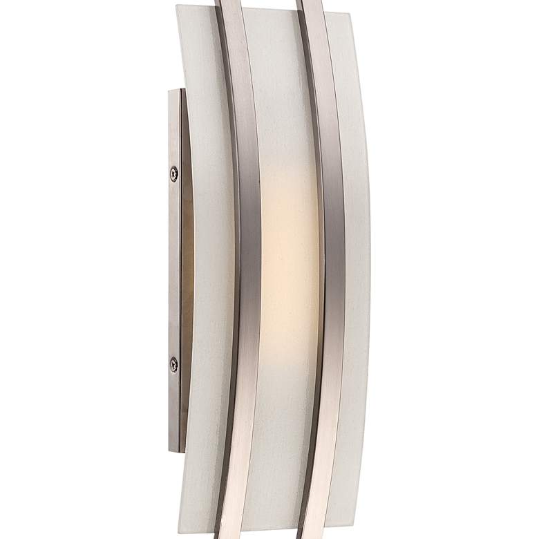 Image 4 Trax 20" High Brushed Nickel LED Wall Sconce more views