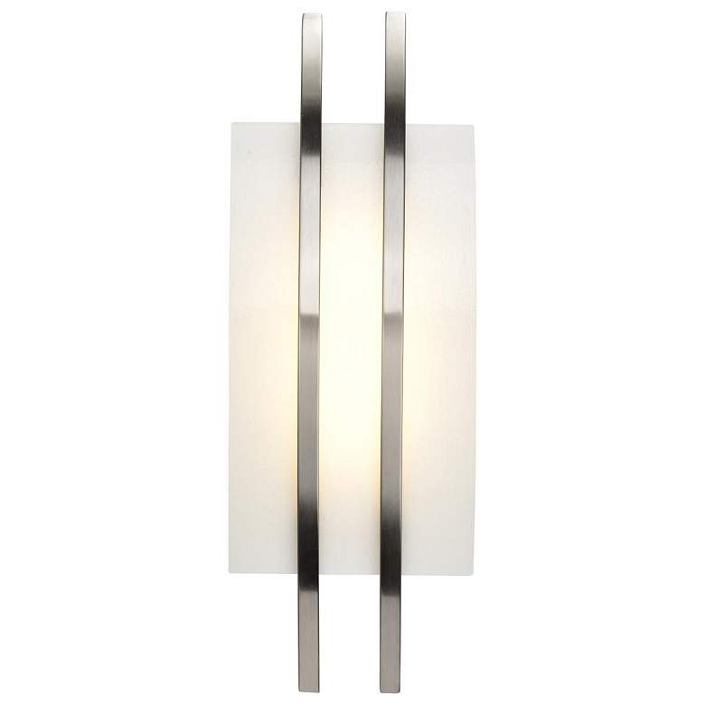 Image 5 Trax 20" High Brushed Nickel LED Wall Sconce more views