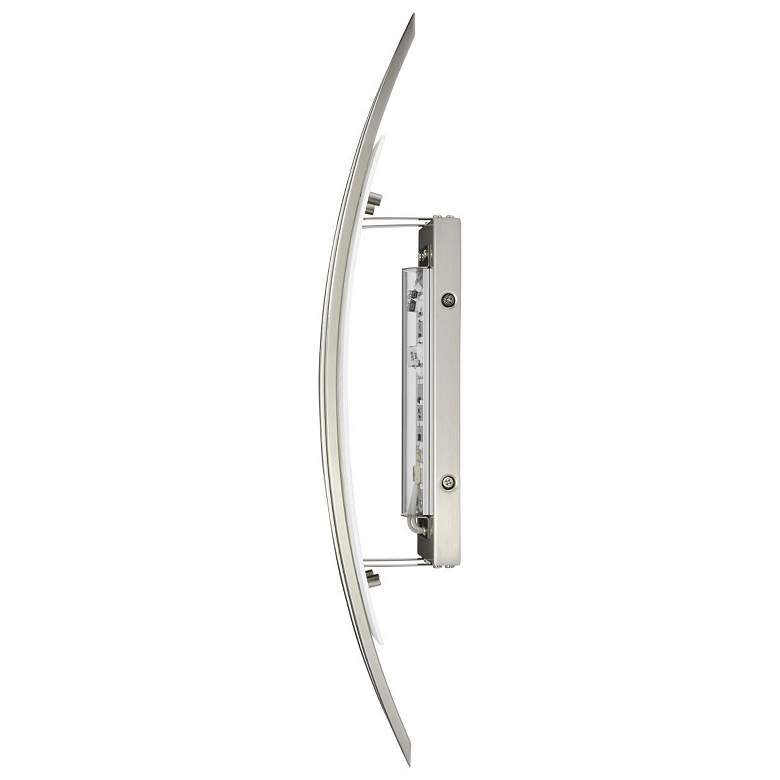 Image 6 Trax 20" High Brushed Nickel LED Wall Sconce more views