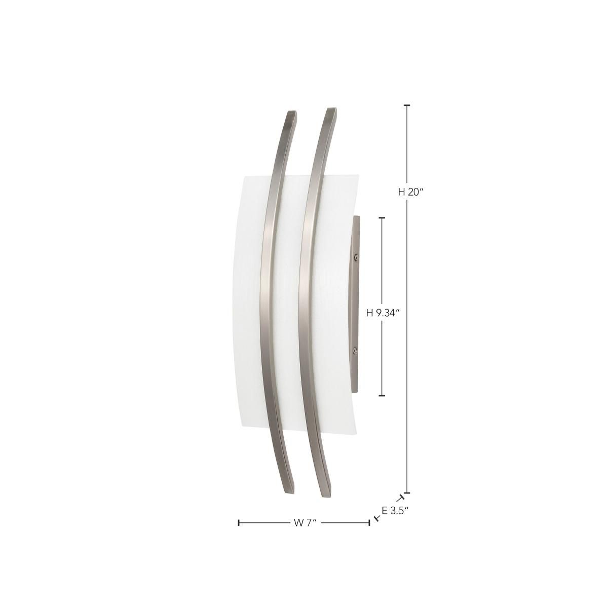 Trax 20" High Brushed Nickel LED Wall Sconce