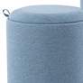 Thumbnail2 of Tray Blue Fabric Nesting Ottomans Set of 2 more views