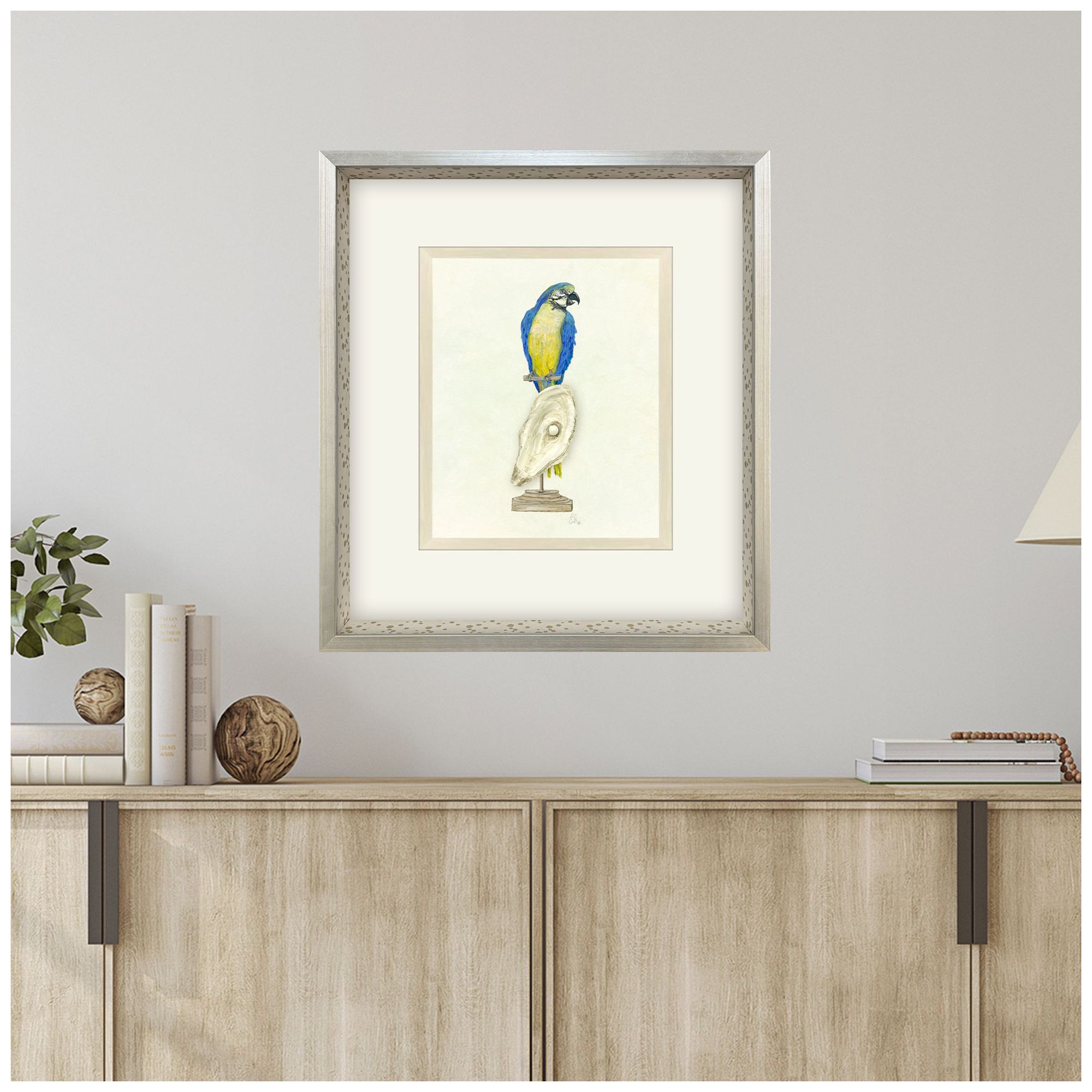 Image 4 Treasure Parrot I 23"W x 26"H Framed Art more views