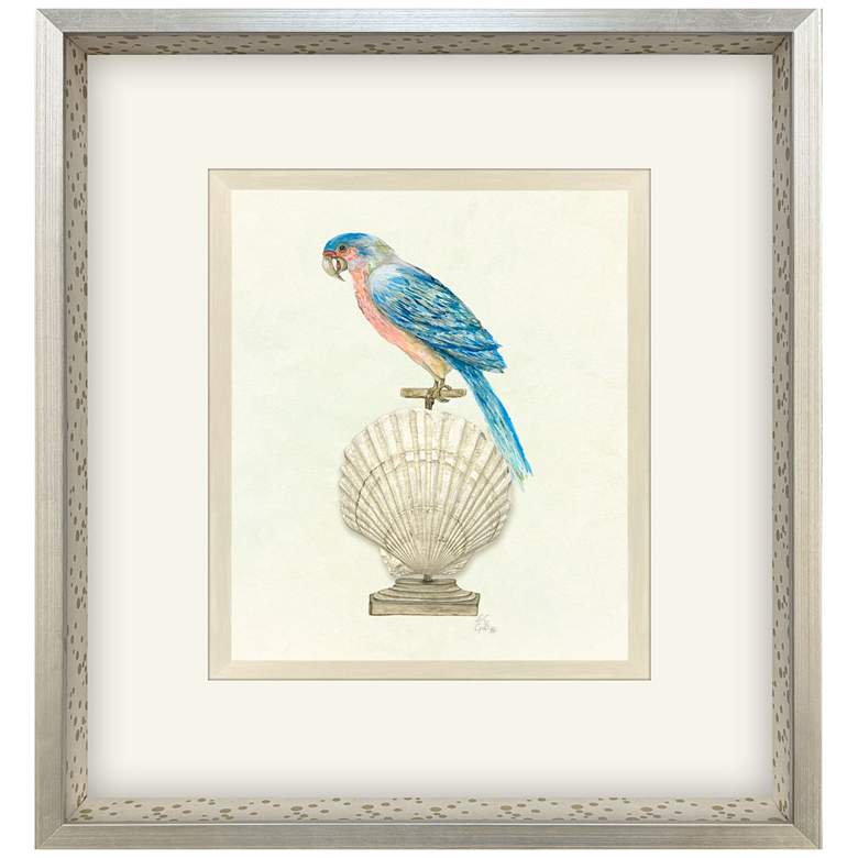 Image 1 Treasure Parrot IV 23"W x 26"H Framed Art