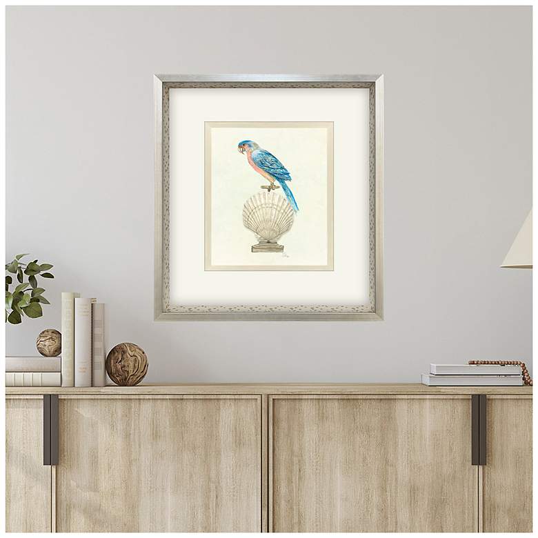 Image 4 Treasure Parrot IV 23"W x 26"H Framed Art more views