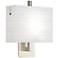 Trebeca 12 1/2" High Brushed Nickel Wall Sconce