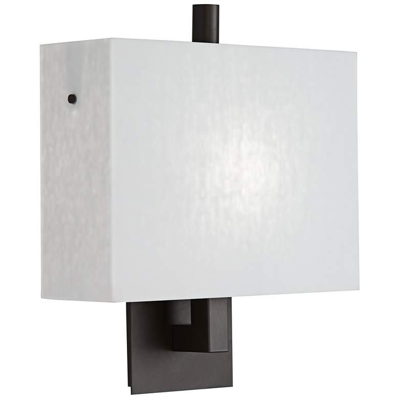Image 1 Trebeca 12" High Dark Bronze Metal Wall Sconce