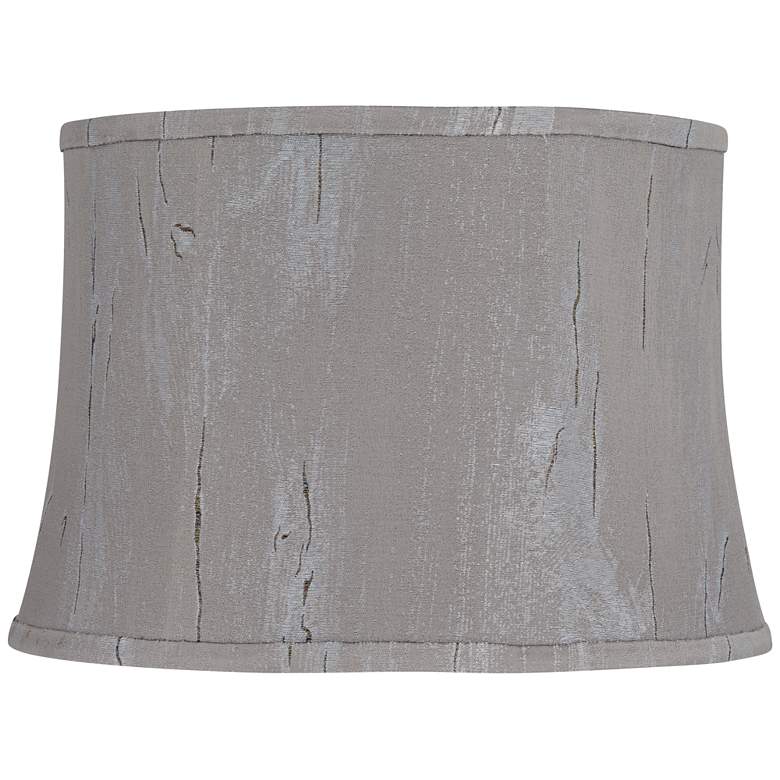 Image 1 Treble Gray Softback Drum Lamp Shade 14x16x11 (Washer)