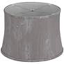 Treble Gray Softback Drum Lamp Shade 14x16x11 (Washer)