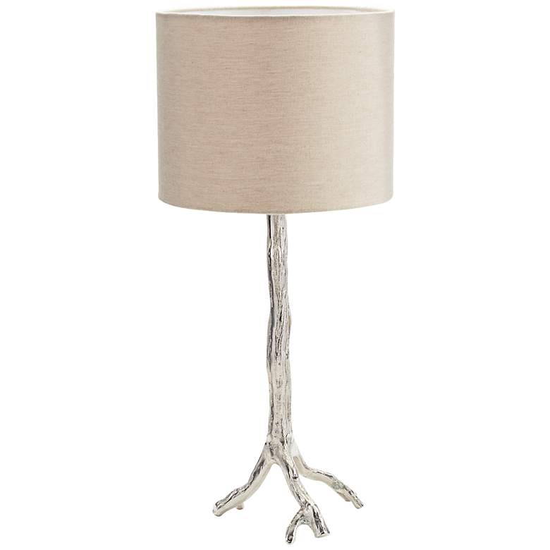 Image 1 Tree Branch Bright Nickel Metal Table Lamp