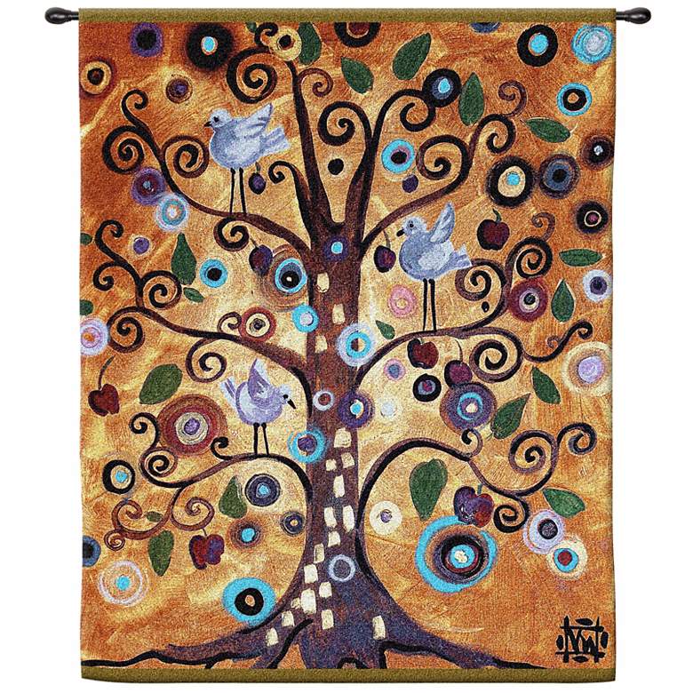 Image 1 Tree of Life 53 inch High Wall Hanging Tapestry