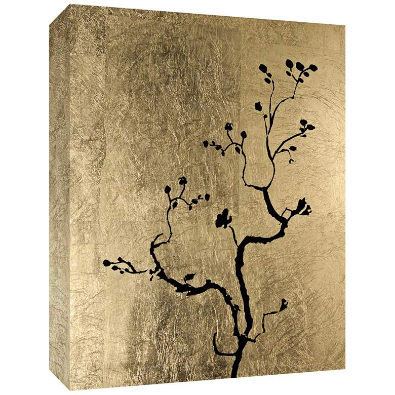 Image 1 Tree on Gold II Embellished 24 inch High Canvas Wall Art