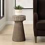 1_Tree Trails 22" High x 12 1/2" Wide Reclaimed Oak Accent Table