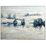 2_Trees In The Hill 48"W x 36"H Canvas Framed Wall Art