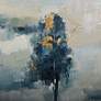 5_Trees In The Hill 48"W x 36"H Canvas Framed Wall Art more views