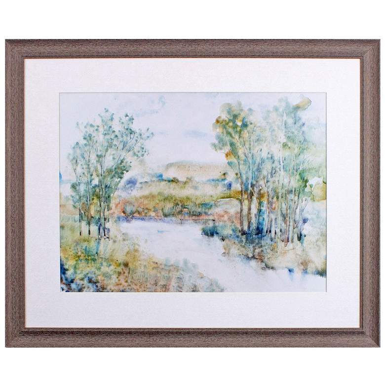 Image 1 Trees on the Creek I 33"W x 27"H Framed Art