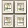 Treescape Study 18"W x 20"H Framed Art Set of 4