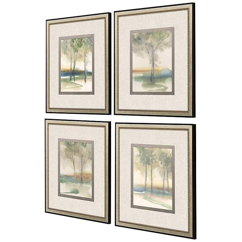 Image 2 Treescape Study 18"W x 20"H Framed Art Set of 4 more views