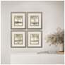 4_Treescape Study 18"W x 20"H Framed Art Set of 4 more views