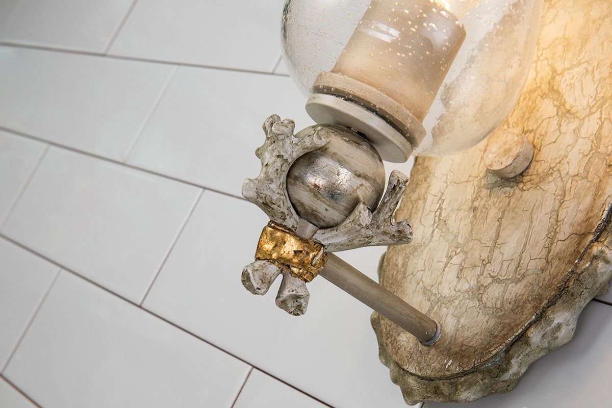 Image 3 Trellis 1-Light Wall Sconce In Bone more views