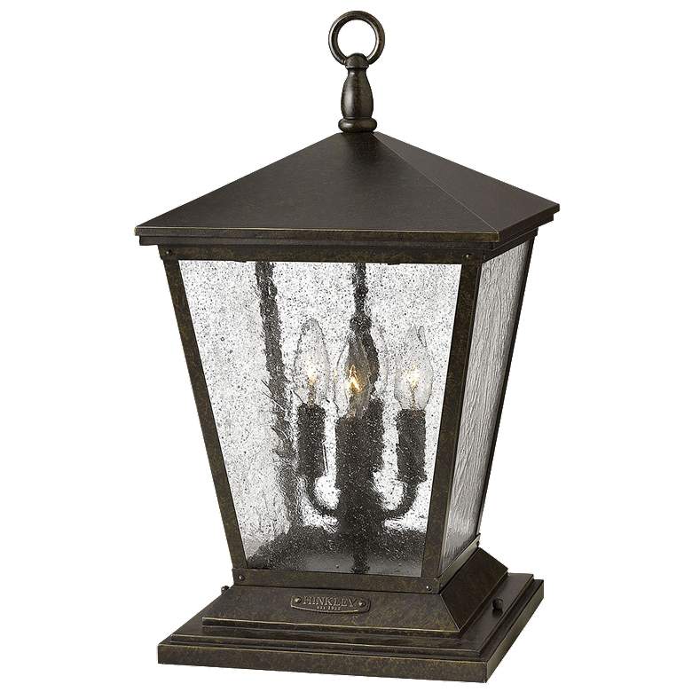 Image 1 Trellis 19 3/4" High Regency Bronze Outdoor Post Light