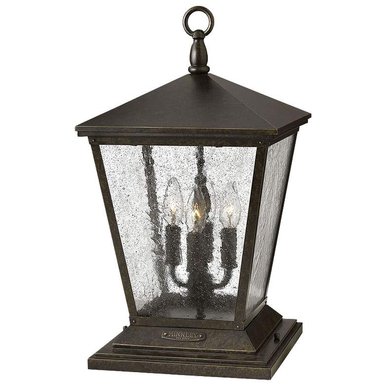 Image 1 Trellis 19 3/4 inch High Regency Bronze Outdoor Post Light