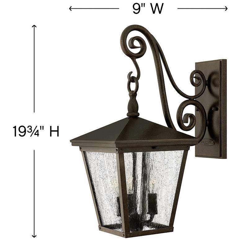 Image 4 Trellis 19 3/4" High Regency Bronze Outdoor Wall Light more views