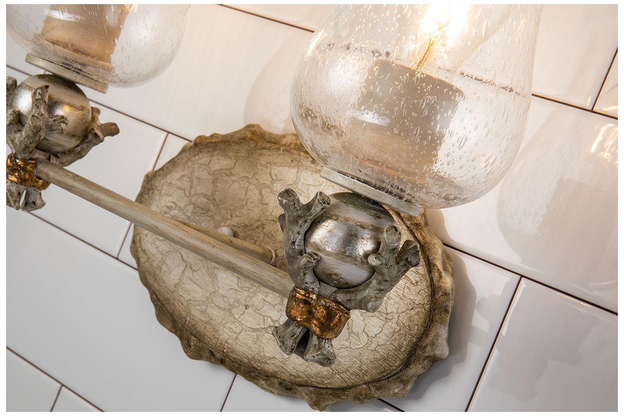 Image 2 Trellis 2-Light Vanity In Bone more views