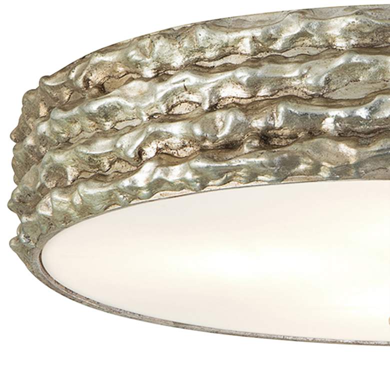 Image 3 Trellis 20 inch Wide Antique Silver Leaf Ceiling Light by Lucas McKearn more views