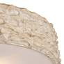 Trellis 20" Wide Putty Patina Finish Modern Rustic Ceiling Light