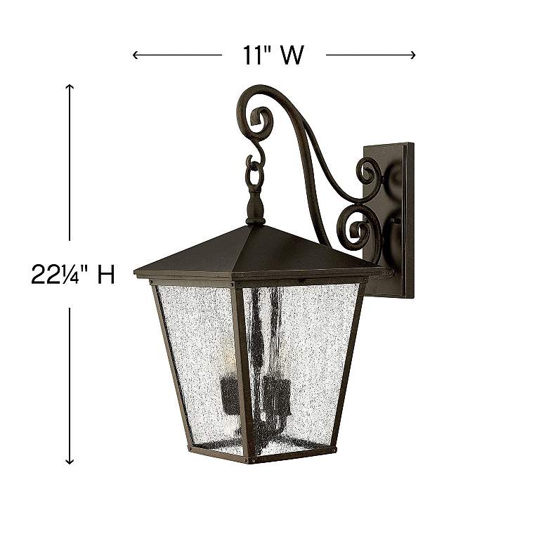 Image 5 Trellis 22 1/4 inchH Regency Bronze LED Outdoor Wall Light more views