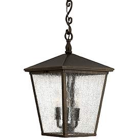 Image1 of Trellis 23 1/4"H Regency Bronze LED Outdoor Hanging Light