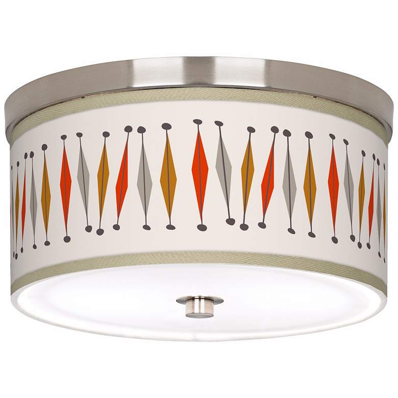 Image 1 Tremble 10 1/4 inch Wide Brushed Nickel Ceiling Light