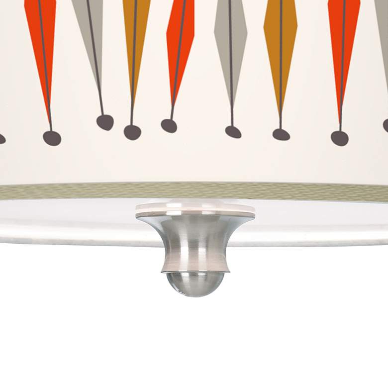 Image 3 Tremble Giclee 18" Wide Brushed Nickel Ceiling Light more views
