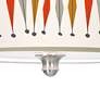 Tremble Giclee 18" Wide Brushed Nickel Ceiling Light