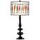Tremble Giclee Paley Black Table Lamp