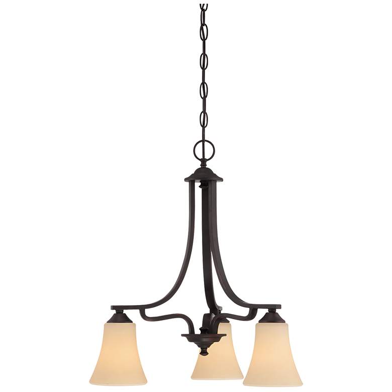 Image 1 Treme 20" Wide 3-Light Chandelier - Espresso
